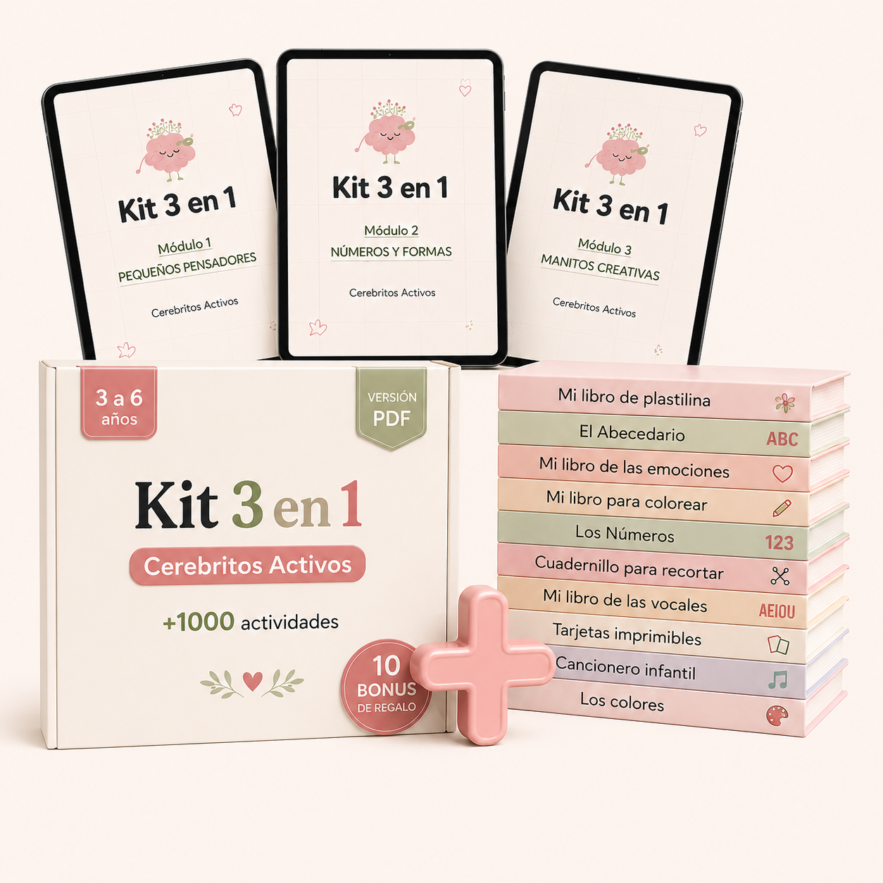 KIT 3en1 + 10 BONUS - Para peques de 3 a 6 años (Versión PDF)